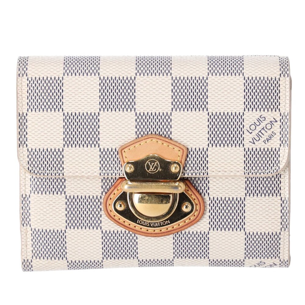 Louis Vuitton Koala Trifold Wallet N60013 Damier Azur Canvas